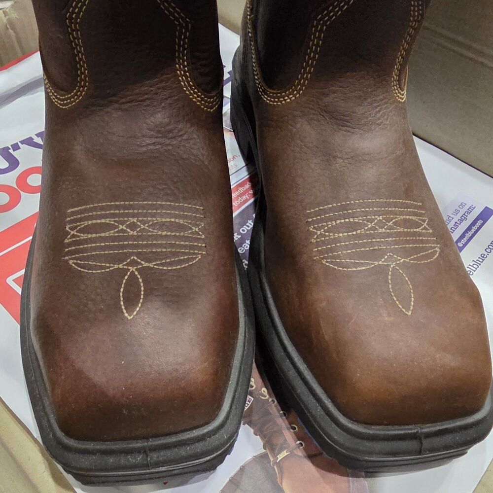 Steel Blue Blue Heeler Waterproof Steel Toe Work Boot Oak Brown Men's 11 NWT